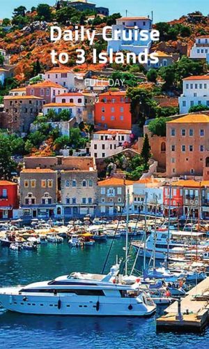 Daily cruise, Greek islands, Aegina, Poros, Hydra